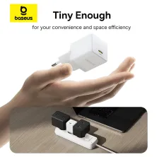 Сетевое зарядное устройство Baseus Palm Fast Charger 1C PD3.0 30W Type-C 3A  + Кабель Type-C to Type-C 60W 20V/3A 1м Белый