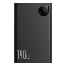 УМБ Baseus Adaman 24000mAh 140W 6A з технологією QC3.0+PD3.0 USB+2Type-C+ кабель Type-C to Type-C 100W 20V/5A 1м Чорний