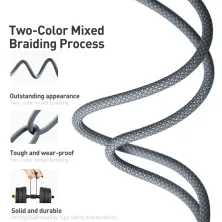 Кабель Baseus Dynamic Series Fast Charging Data Cable Type-C to Lightning PD 20W 2m Сірий