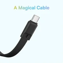 УМБ Baseus Magnetic Mini Wireless Fast Charge 10000mAh 30W 3A QC3.0+PD3.0 з функцією MagSafe та Qi 15W і Type-C 30W кабелем Чорний