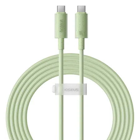 Кабель Baseus Habitat Series Fast Charging Data Cable Type-C to Type-C 100W 20V 5A 2m Салатовый