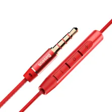 Наушники Baseus Encok H06 lateral in-ear Wire Earphone Червоний