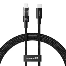 Кабель Baseus Gem Series Fast Charging Data Cable Type-C to Type-C 100W 20V 5A 1m Черный