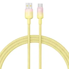 Кабель Baseus Discolor Series Fast Charging Data Cable USB to Type-C 100W 20V 5A 1m Жовтий