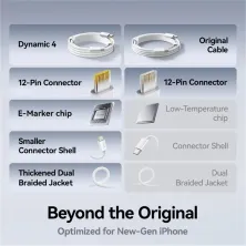 Кабель Baseus Dynamic 4 Series Fast Charging Data Cable Type-C to Type-C 100W 20V 5A 1m Чорний