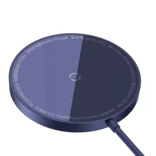 Бездротовий зарядний пристрій Baseus Simple Mini3 Magnetic з функцією MagSafe і Qi 15W Фіолетовий