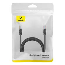 Кабель Baseus High Speed CAT5 RJ45 Gigabit Network Cable Ethernet Круглый 2m Черный