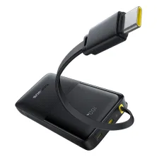УМБ Baseus Bipow 2 with USB-C Cable 10000mAh 20W с технологией QC3.0+PD3.0 и Type-C кабелем 20W Черный
