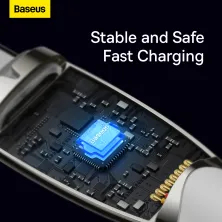 Кабель Baseus Glimmer Series Fast Charging Data Cable Type-C to Type-C 100W 20V 5A 1m Білий