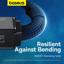 Кабель Baseus Unbreakable Series Fast Charging Data Cable USB to Lightning 2.4A 1m Чорний