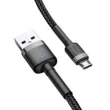 Кабель Baseus Cafule Cable USB to Micro USB 2.4A 0.5m Чорний