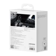 Автомобильное зарядное устройство Baseus Qualcomm QC 5 Technology Multi-Port Fast Charge Car Charger 160W USB+2Type-C + Кабель Type-C to Type-C 100W 1м Серый