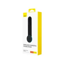 Бездротовий автомобільний зарядний пристрій Baseus C02 Pro Magnetic Wireless Charging Car Mount з технологією Qi 15W Чорний
