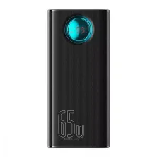 УМБ Baseus Amblight 26800mAh 65W 6A з технологією QC3.0+PD3.0 4USB+Type-C+ кабель Type-C to Type-C 100W 20V/5A 1м Чорний