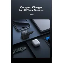Сетевое зарядное устройство Baseus GaN5S Fast Charger 1C PD3.0 30W Type-C 3A Черный