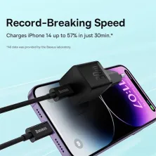 Сетевое зарядное устройство Baseus GaN5 Fast Charger 1C PD3.0 30W Type-C 3A Черный
