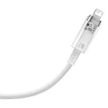 Кабель Baseus Explorer Series with Smart Temperature Control Fast Charging Data Cable USB to Lightning 2.4A 1m Білий