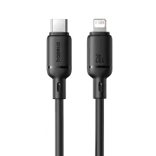 Кабель Baseus Silky Series Fast Charging Data Cable Type-C to Lightning PD 20W 1m Черный