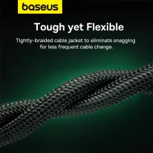 Кабель Baseus High Speed CAT8 RJ45 40Gigabit Network Ethernet Braided Cable Круглый 10m Черный