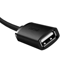 USB подовжувач Baseus AirJoy Series USB2.0 to USB2.0 Extension кабель 0.5м Чорний