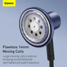 Наушники Baseus Encok H19 Wired Earphone 3.5mm Черный