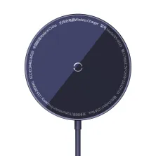 Бездротовий зарядний пристрій Baseus Simple Mini3 Magnetic з функцією MagSafe і Qi 15W Фіолетовий