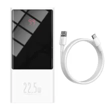 УМБ Baseus Super Mini 20000mAh 22.5W 5A с технологией QC3.0+PD3.0 + Кабель USB to Type-C Белый