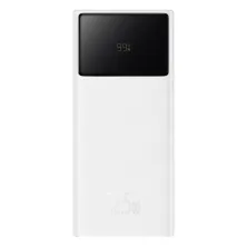 УМБ Baseus Star-Lord Digital Display 30000mAh 22.5W с технологией QC3.0+PD3.0 2USB+Type-C + Кабель USB to Type-C Белый