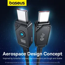 Кабель Baseus Unbreakable Series Fast Charging Data Cable Type-C to Type-C 100W 20V 5A 2m Чорний