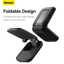 Подставка для телефона настольная Baseus Seashell Series Folding Phone Stand Черный