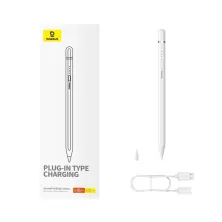 Стілус для iPad Baseus Writing 2 Series Plug-Type iP Active Wireless Version з LED індикаторами 10.5 годин Білий