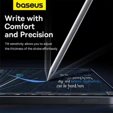 Стилус для iPad Baseus Writing 2 Series Wireless Charging Multifunctional Active Version 10 часов Белый
