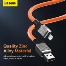 Кабель Baseus CoolPlay Series Fast Charging Cable USB to Lightning 2.4A 1m Помаранчевий