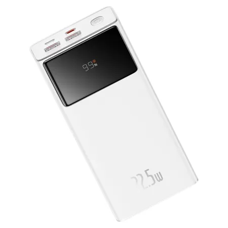 УМБ Baseus Star-Lord Digital Display 20000mAh 22.5W с технологией QC3.0+PD3.0 2USB+Type-C + Кабель USB to Type-C Белый