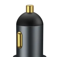 Автомобильное зарядное устройство Baseus Share Together Fast Charge Car Charger 120W 2USB + 1 Прикуриватель Серый