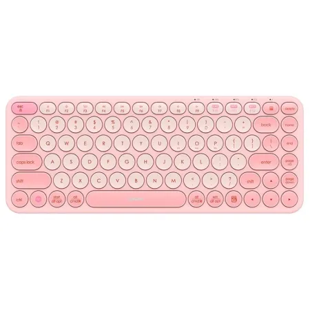 Клавиатура беспроводная Baseus K01A Wireless Tri-Mode Keyboard 2.4G/BT1+BT2 Розовый