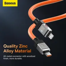 Кабель Baseus CoolPlay Series Fast Charging Data Cable Type-C to Lightning PD 20W 1m Помаранчевий