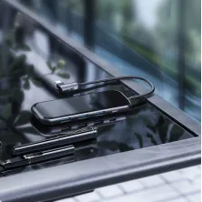USB-хаб Baseus 5in1 Multi-functional 5-Port Type-C HUB Adapter Type-C to USB3.0*3, Type-C(PD)*1, 4KHDMI Сірий