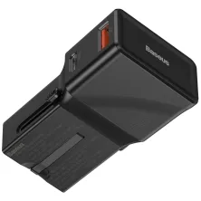 Сетевое зарядное устройство Baseus Universal Conversion PPS QC3.0+PD3.0 18W USB+Type-C 3A Универсальное Черный