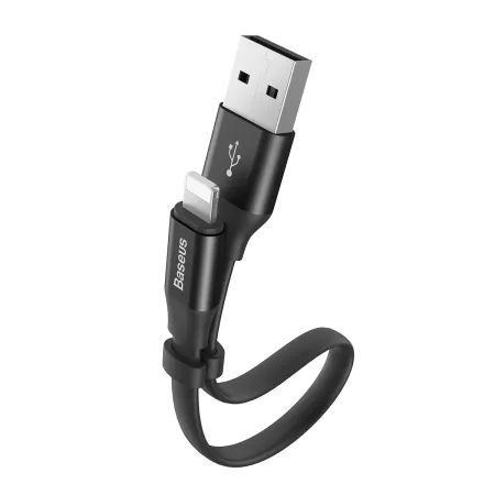 Кабель Baseus Nimble Portable Series Fast Charging Data Cable USB to Lightning 2.4A 0.23m Черный