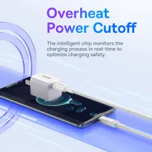 Кабель Baseus Explorer Series with Smart Temperature Control Fast Charging Data Cable Type-C to Type-C 100W 20V 5A 2m Белый