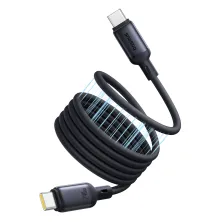 Кабель Baseus PicoGo Magnetic Liquid Silicone Series Fast Charging Data Cable Type-C to Type-C 240W 1m Чорний