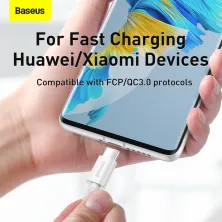 Кабель Baseus Superior Series Fast Charging Data Cable Type-C to Type-C 100W 20V 5A 1m Білий