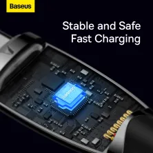 Кабель Baseus Glimmer Series Fast Charging Data Cable Type-C to Type-C 100W 20V 5A 2m Чорний