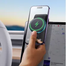 Бездротовий автомобільний зарядний пристрій Baseus C02 Pro Magnetic Wireless Charging Car Mount з технологією Qi 15W Чорний