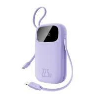 УМБ Baseus EnerFill FC31 Qpow3 Dual-Cable 10000mAh 22.5W с технологией QC3.0+PD3.0 и iP 20W+Type-C 22.5W кабелем Фиолетовый