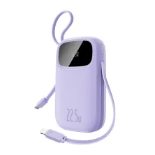 УМБ Baseus EnerFill FC31 Qpow3 Dual-Cable 10000mAh 22.5W с технологией QC3.0+PD3.0 и iP 20W+Type-C 22.5W кабелем Фиолетовый