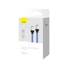 Кабель Baseus CoolPlay Series Fast Charging Data Cable Type-C to Type-C 100W 20V 5A 1m Синій