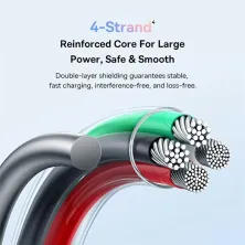 Кабель Baseus Discolor Series Fast Charging Data Cable USB to Lightning 2.4A 1m Жовтий