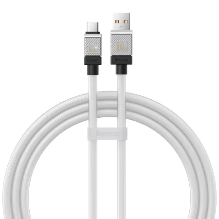 Кабель Baseus CoolPlay Series Fast Charging Data Cable USB to Type-C 100W 20V 5A 1m Білий